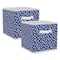 DII® 11" French Blue & White Dots Storage Cube, 2ct.